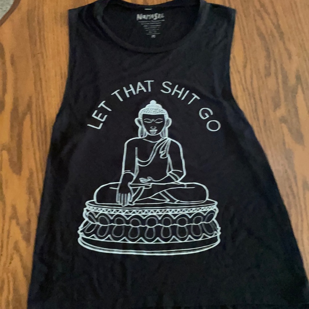 Let That Shit Go Flowy Muscle Tank